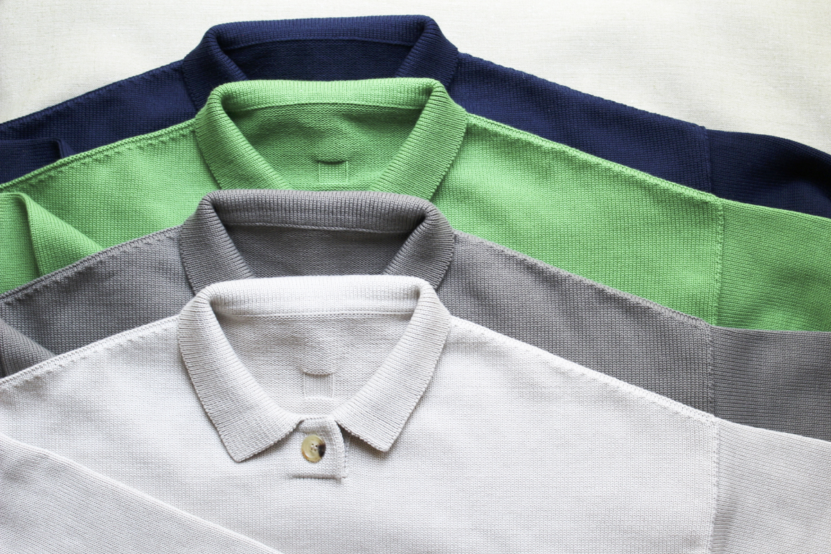 ポロ襟プルオーバー